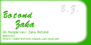 botond zaka business card